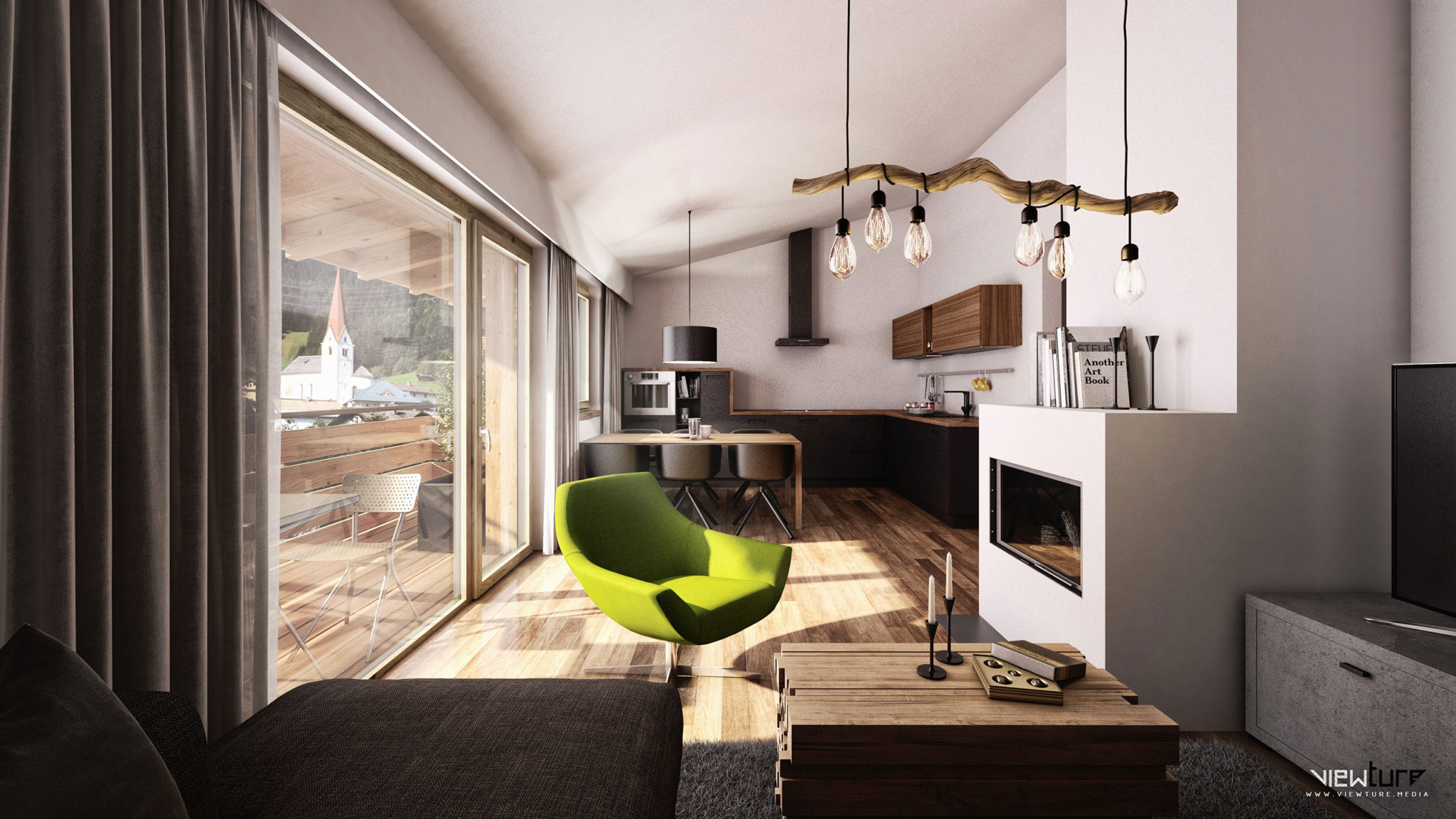 Riefli Apartments Interior ©Viewture Visualisierungen